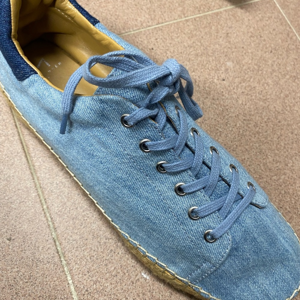 Marc fisher denim espadrille sneakers